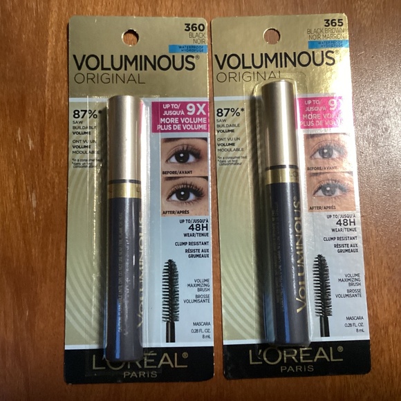 L’Oreal Mascara Voluminous 360 Black & 365 Black Brown - Picture 2 of 11